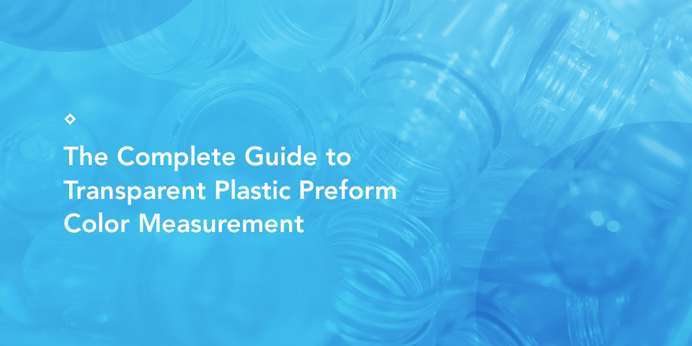 A pile of transparent plastic preforms