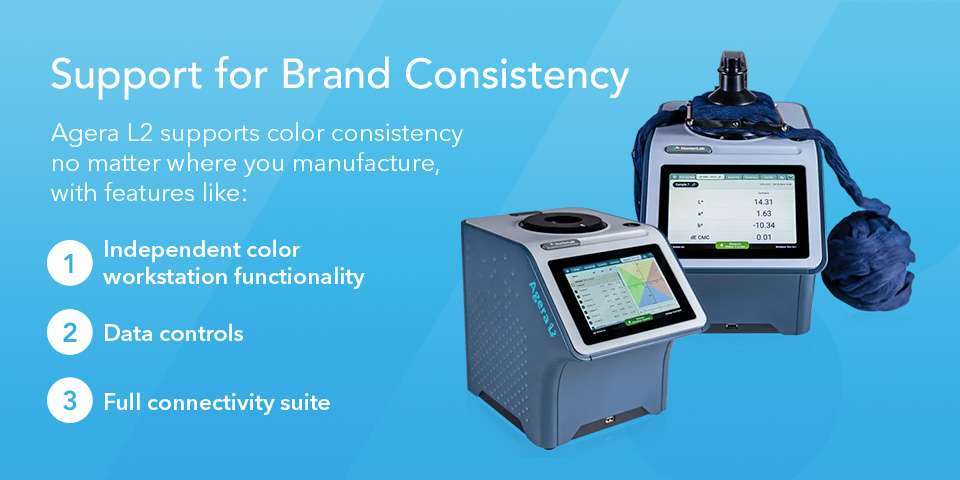 Measuring denim with the HunterLab Agera spectrophotometer