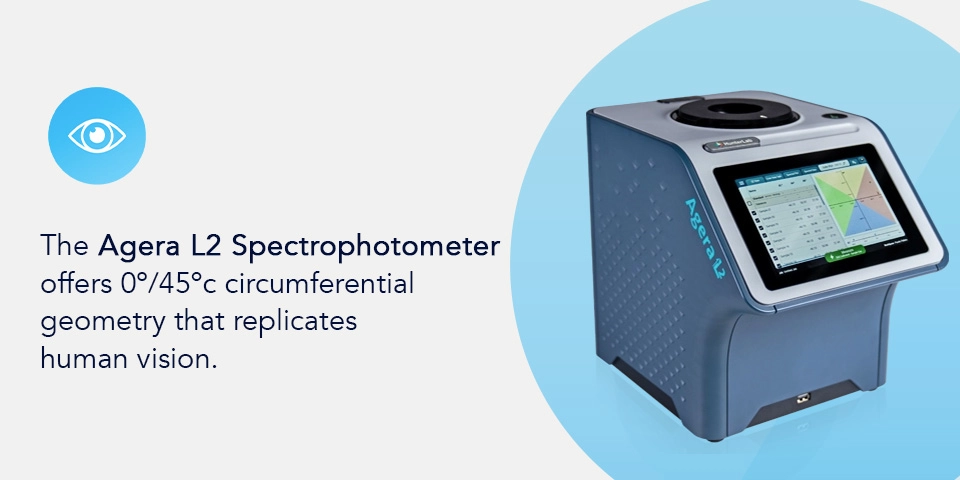 Agera L2 benchtop spectrophotometer for measuring color reflectance