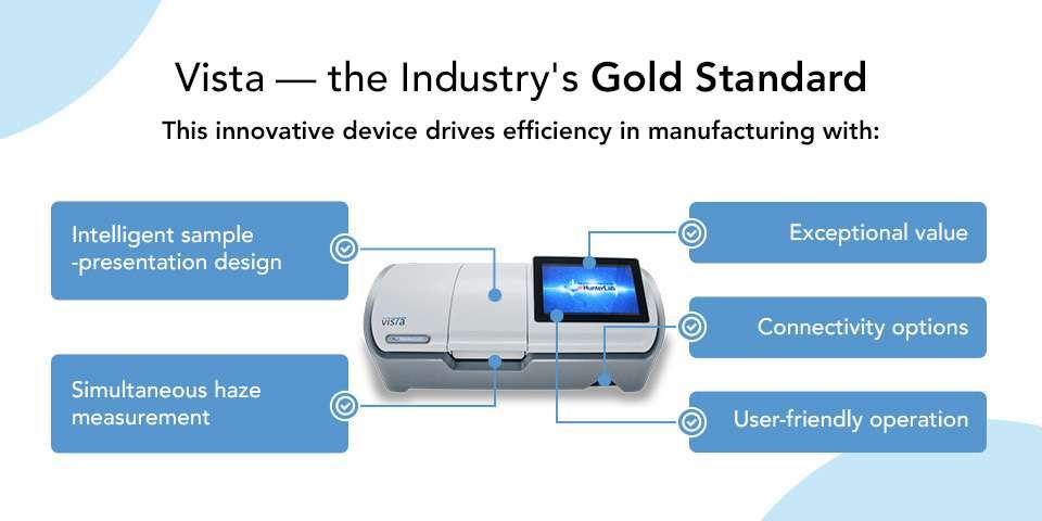 Showcasing the features of the HunterLab Vista spectrophotometer