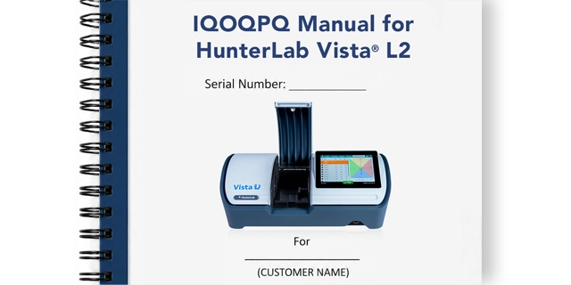 HunterLab Vista L2 instrument user manual for laboratory color measurement system