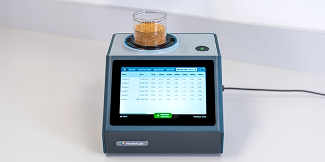 The HunterLab ColorFlex L2 for consistenet grain color measurement