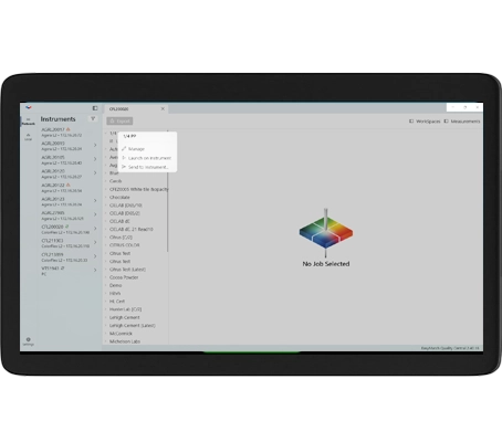 EasyMatch Quality Central software interface