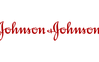 Johnson & Johnson logo in deep red