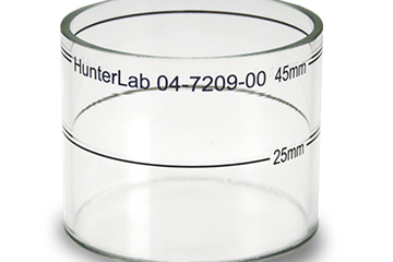 Glass sample cup for ColorFlex EZ spectrophotometer