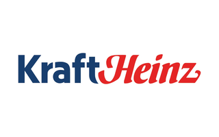 Kraft Heinz logo in blue and red